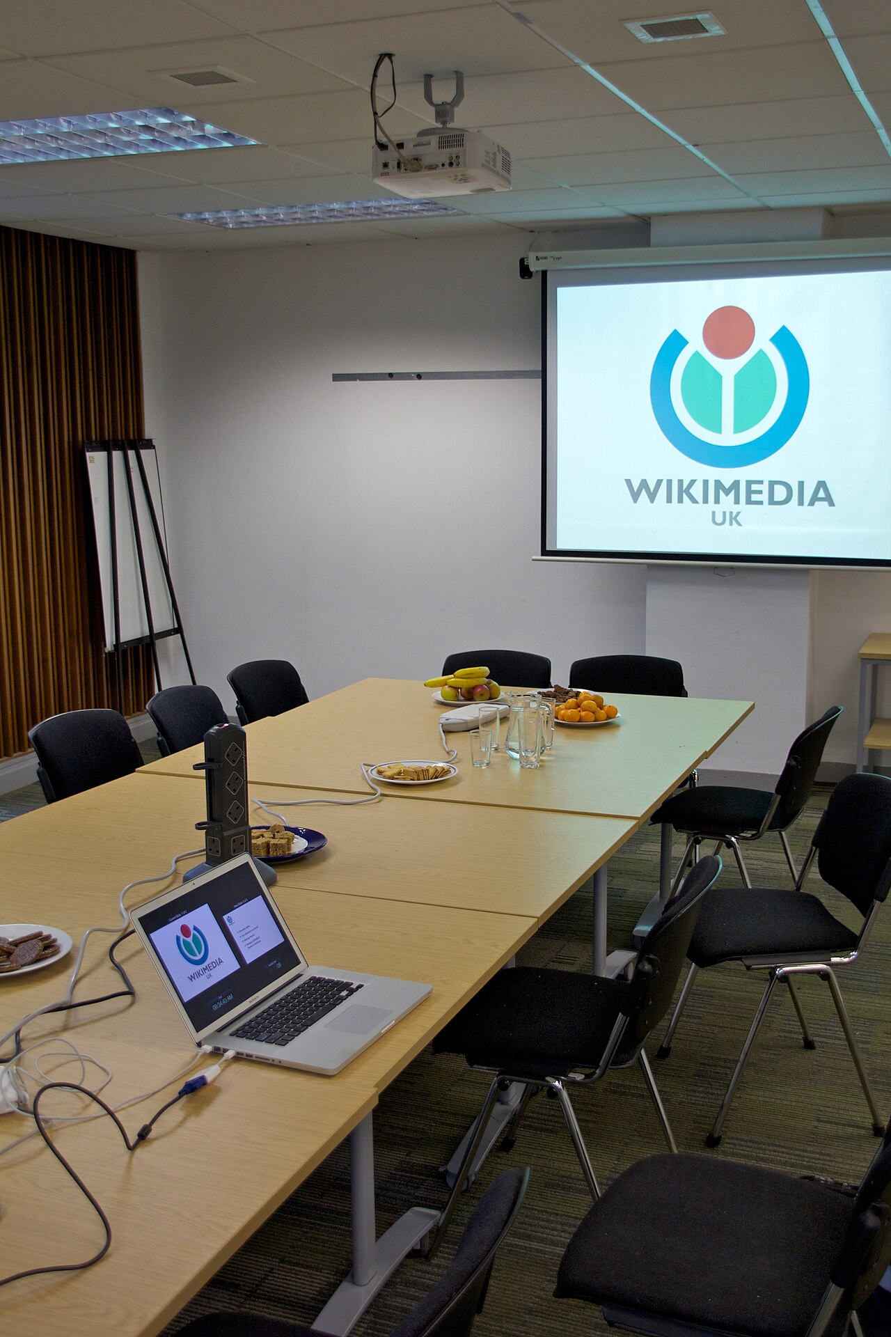 A quiet meeting room used for structured listening sessions.
